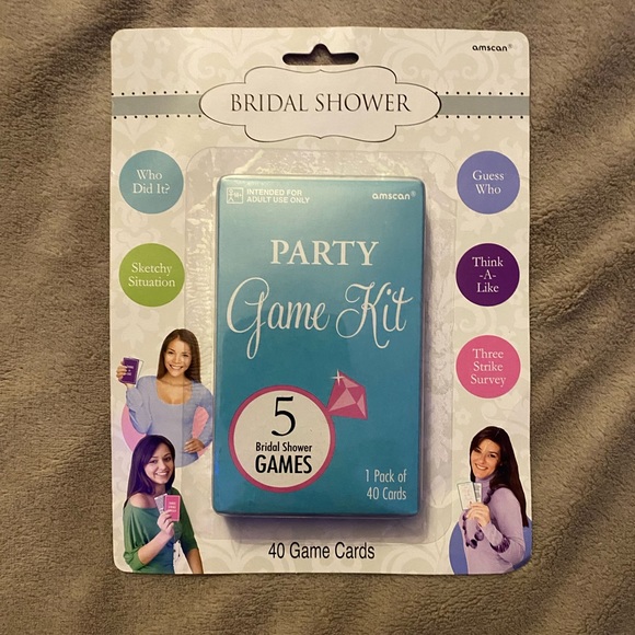 Amscan Party Supplies New In Packaging Party Game Kit Of 5 Bridal